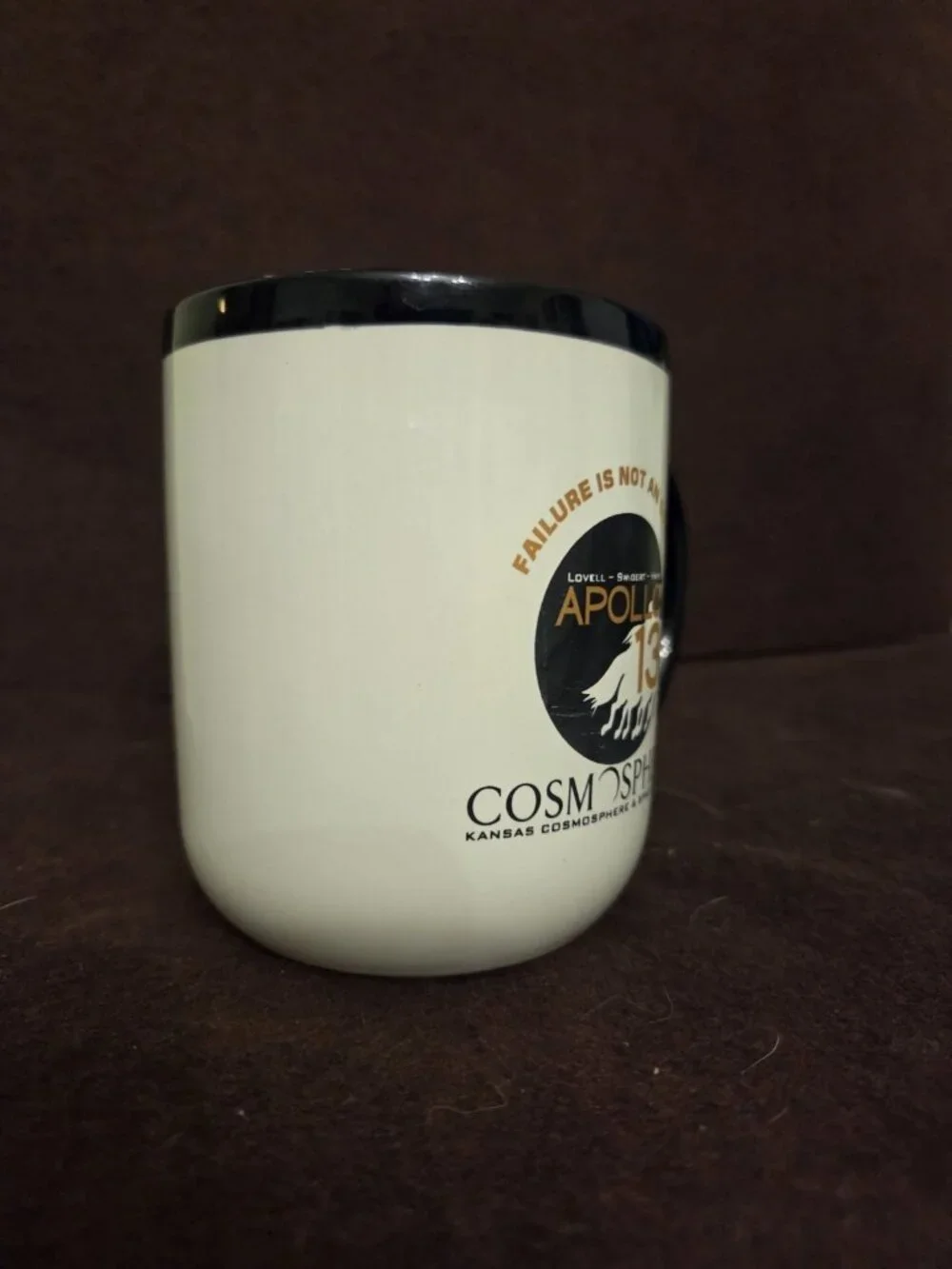 'Failure is Not an‎ Option' Coffee Mug Cup Apollo 13 Kansas Cosmosphere